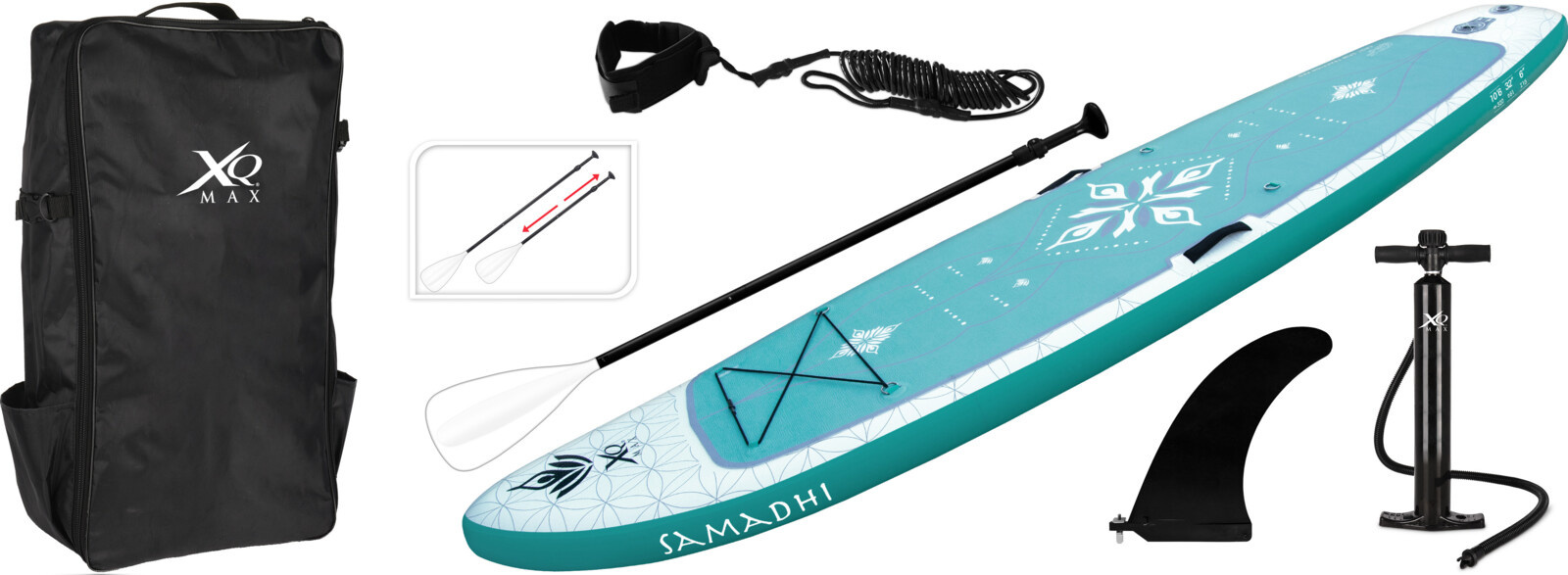 XQ Max Yoga Sup Board 320cm - Vert/Bleu