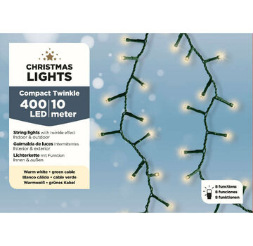 Christmas Lights Lumières de Noël Lumières de Noël - 10M - 400 LED