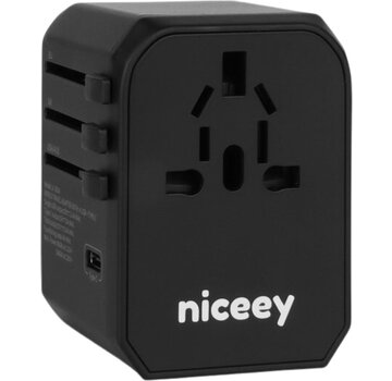 Niceey Niceey World plug - Prise universelle - Noir