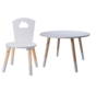 KidCollection Table pour enfants Bois AVEC Chaise pour enfants - 60 x 60 x 41 cm