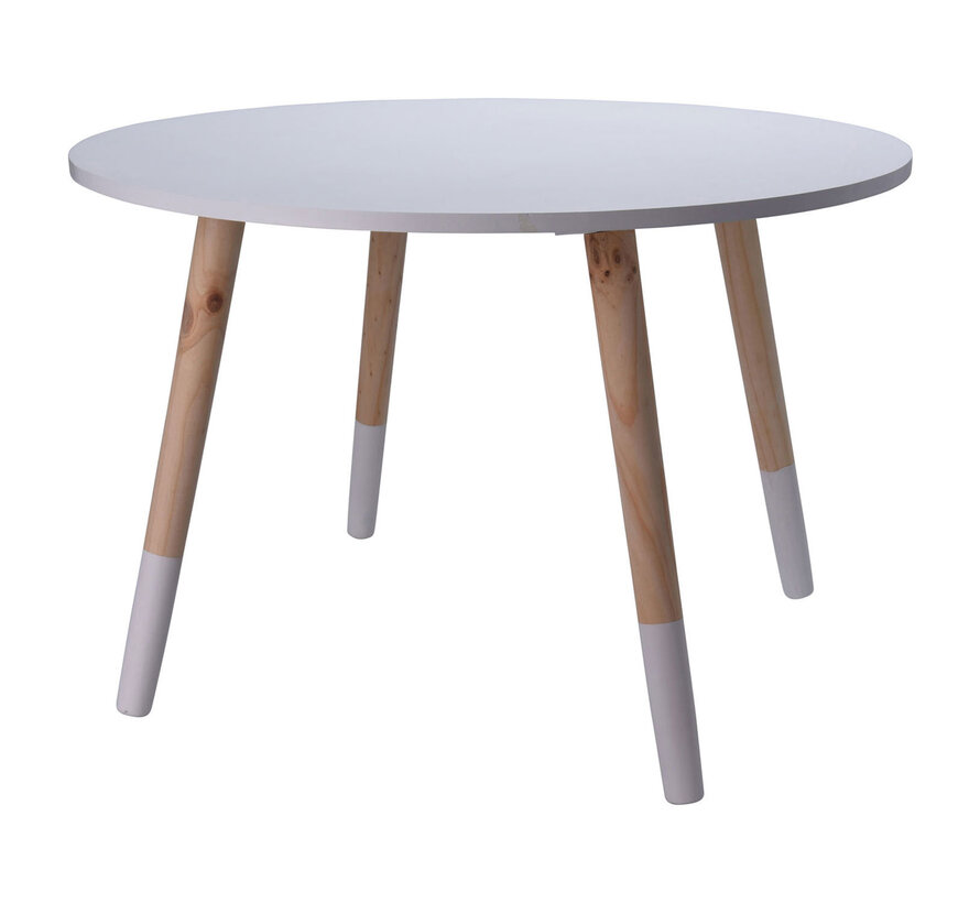 KidCollection Table pour enfants Bois AVEC Chaise pour enfants - 60 x 60 x 41 cm