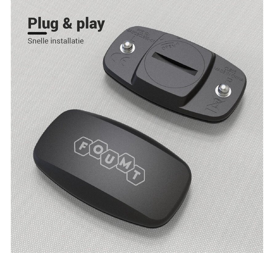 Foumt Moniteur de fréquence cardiaque - Moniteur de fréquence cardiaque avec sangle de poitrine - Moniteurs de fréquence cardiaque - Podomètre - Traceur d'activité - Bluetooth - Noir