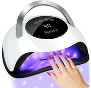 Rostem Nail lamp Rostem 120 Watt UV LED Nail Dryer - uv ongles - Nail Lamp - Perfectly Cured Nail Gel Paint - LED Lamp - Long Cord - Blanc