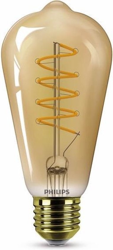 Source lumineuse Philips Glass LED Spiral - Raccord E27 - Dimmable