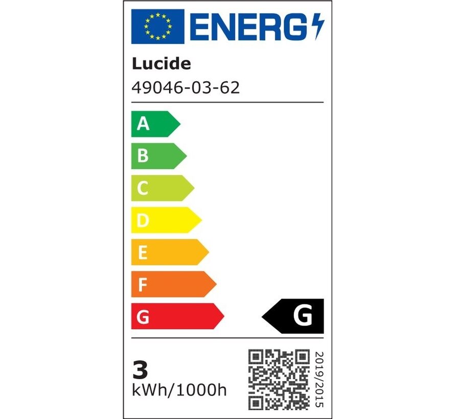 Lucide P45 - Lampe à incandescence - Ø 4,5 cm - LED Dimb. - E14 - 1x3W 2200K - Ambre