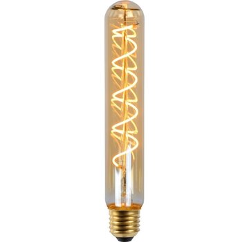 Lucide Lucide T32 - Lampe à incandescence - Ø 3,2 cm - LED Dimb. - E27 - 1x4,9W 2200K - Ambre