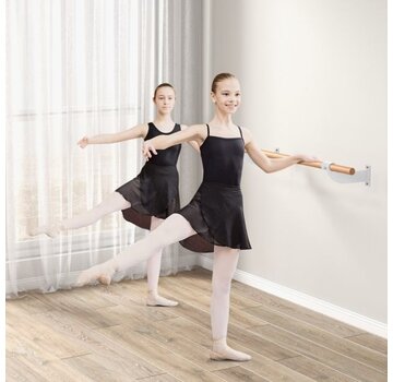 Coast Barre murale de ballet 120 cm Barre de ballet simple Équipement de ballet en hêtre pour le yoga et les étirements pour enfants et adultes