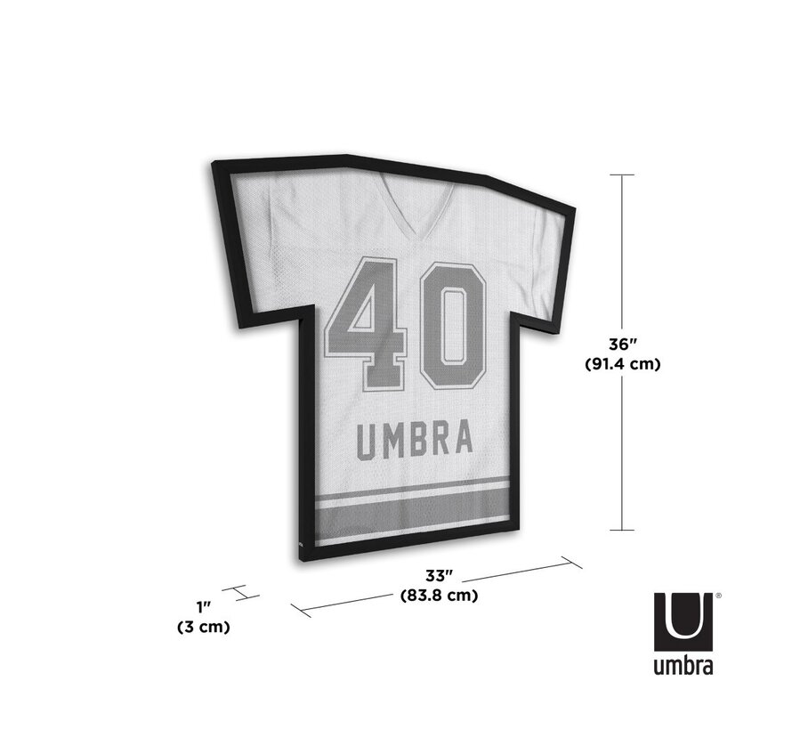 Umbra T-Frame cadre pour t-shirts - 83x92x3cm - Polyester Noir
