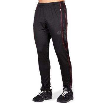 Gorilla Wear - Pantalon d'entraînement Branson - Noir/Rouge - M