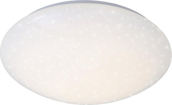 Briloner Leuchten VIPE Plafonnier avec effet ciel étoilé - LED - 16 W - Ø 39 cm - Blanc