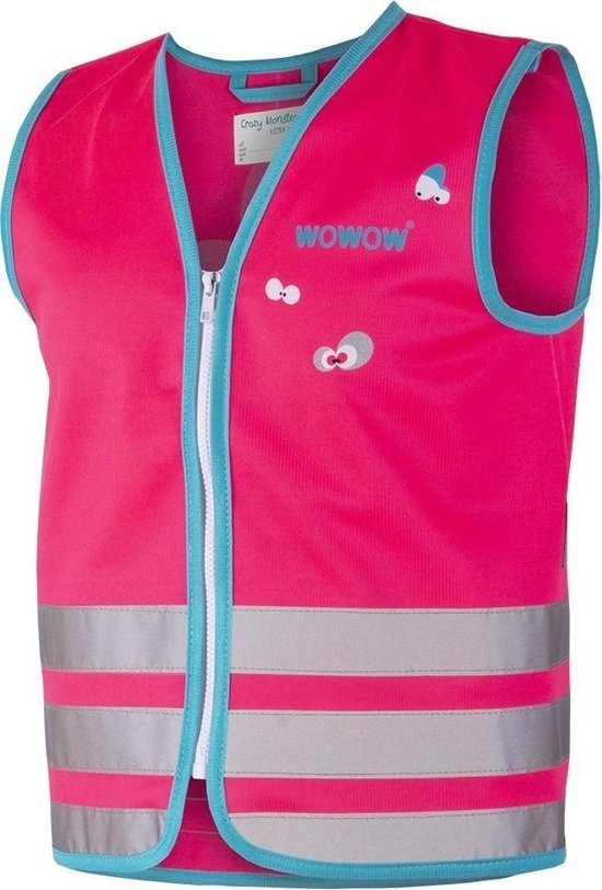 Veste de sécurité Wowow pour enfant Crazy Monster Pink Taille S