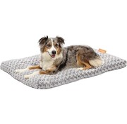 Happysnoots Happysnuts Dog Cushion 90 x 60cm - Lit pour chien - Donut Dog Bed - Fluffy - Grey - Washable