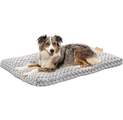 Happysnuts Dog Cushion 90 x 60cm - Lit pour chien - Donut Dog Bed - Fluffy - Grey - Washable