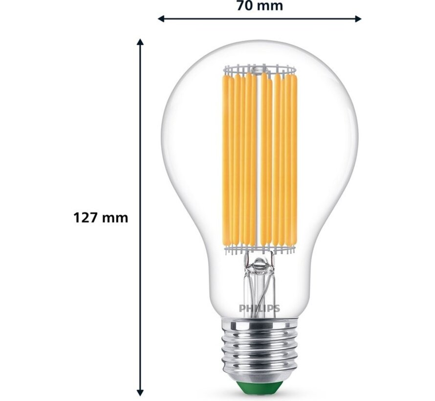 Philips Ultra Efficient LED bulb Transparent - 100 W - E27 - Lumière blanche