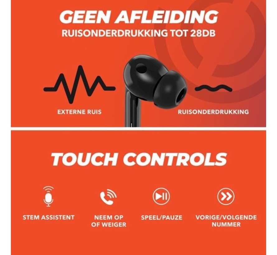 Cozey Wireless Bluetooth Earbuds - Ecouteurs sans fil - Ecouteurs avec microphone - Sans fil - Ecouteurs sans fil