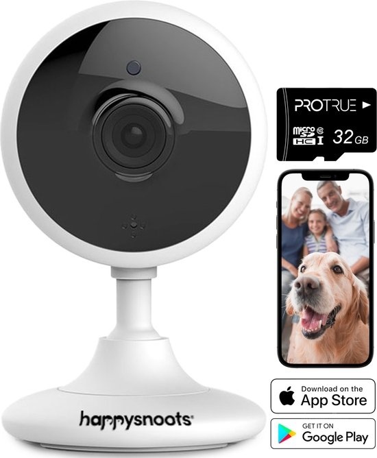 Caméra pour animaux 1080P avec application - Caméra pour chiens avec Petcam - Caméra pour chiens et animaux de compagnie - Caméra pour chiens et animaux de compagnie