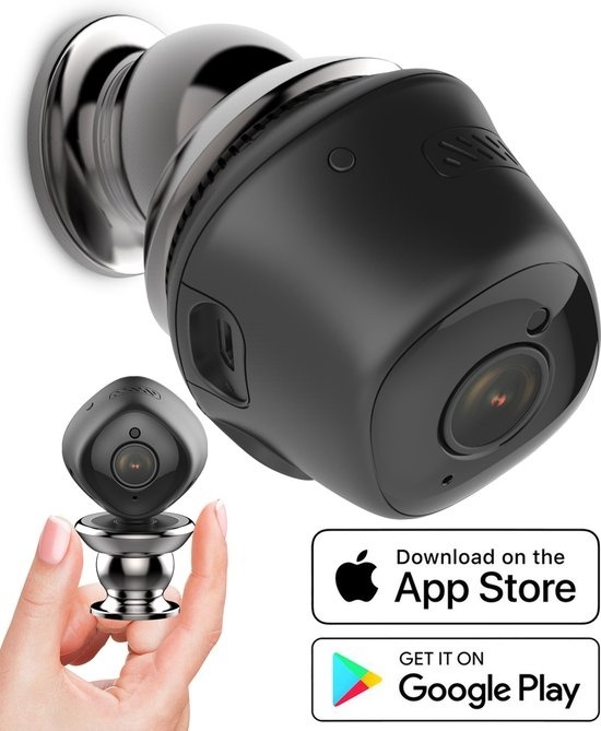 Housetrack Mini Camera 1080p - Caméra espion Wifi avec application - Caméra cachée de sécurité - Caméra espion - Caméra de surveillance IP - Caméra secrète