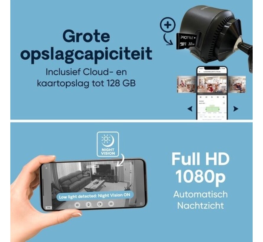 Housetrack Mini Camera 1080p - Caméra espion Wifi avec application - Caméra cachée de sécurité - Caméra espion - Caméra de surveillance IP - Caméra secrète