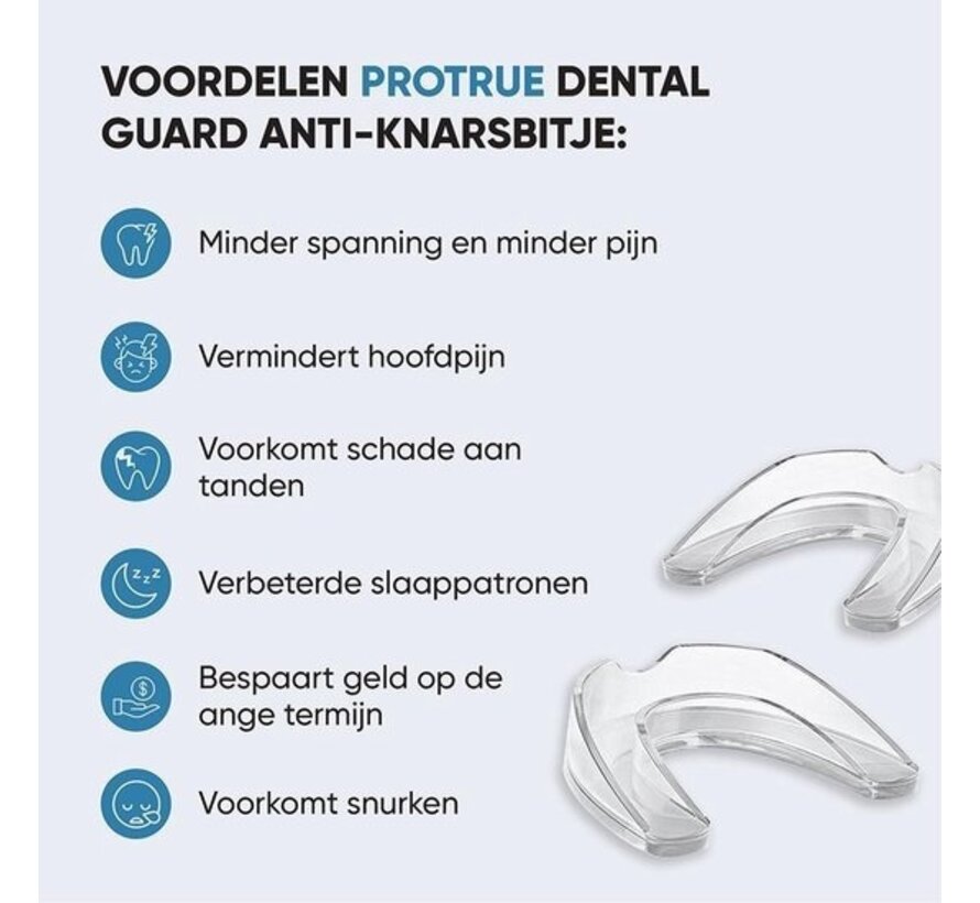 Whitee 4x Anti Grind bit in 2 Sizes - Night brace - Teeth grind bit - Bite guard against Teeth grinding & Bruxism