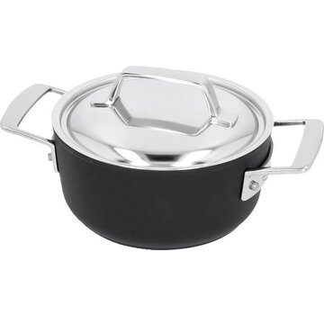 DEMEYERE Demeyere Alu Pro 5 Poêle de cuisson - Duraslide - Avec couvercle en acier inoxydable - 16 cm - 1,4 L