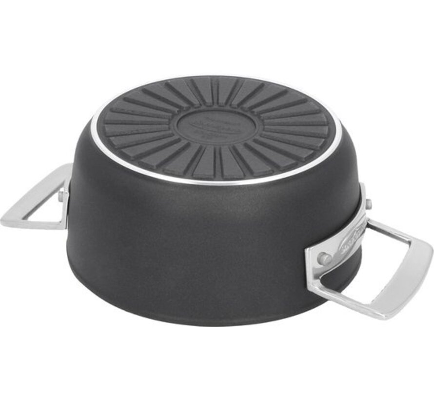 Demeyere Alu Pro 5 Poêle de cuisson - Duraslide - Avec couvercle en acier inoxydable - 16 cm - 1,4 L