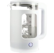 Ocina Bouilloire électrique Ocina - 1,5 litre - 1500W - LED - Verre - Blanc