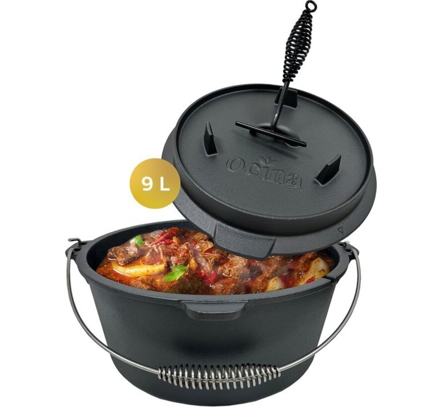 Ocina Dutch Oven - Casserole Induction - Fonte - 9 litres - 31 cm