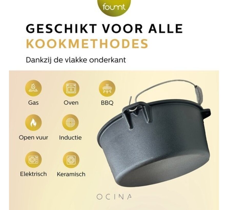 Ocina Dutch Oven - Casserole Induction - Fonte - 9 litres - 31 cm