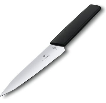 Victorinox Couteau de chef Victorinox Swiss Modern - 15cm - Acier inoxydable/PP plastique - Noir