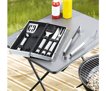 Haushalt International Outils de grillade Haushalt - 5pcs. - avec étui - acier inoxydable