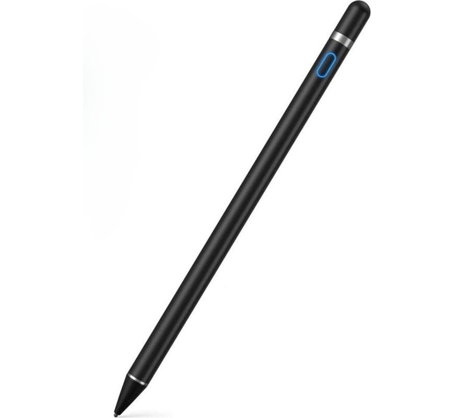 Tikkens 2 In 1 Active Stylus Pen - Stylet pour tablette, Ipad, téléphones Android et Apple - Noir