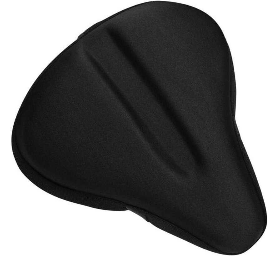 TIKKENSÂ® Housse de selle vélo Gel 3D - Housse de pluie Imperméable - Housse de selle vélo Silicone - Tapis de selle - Housse de selle vélo - Noir