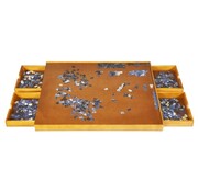 Coast Table de puzzle - Coast - 4 tiroirs - Planche de puzzle pour 1000-1500 pièces - Planche de puzzle en bois - Planche de puzzle avec surface de travail plane - 80 x 65 cm