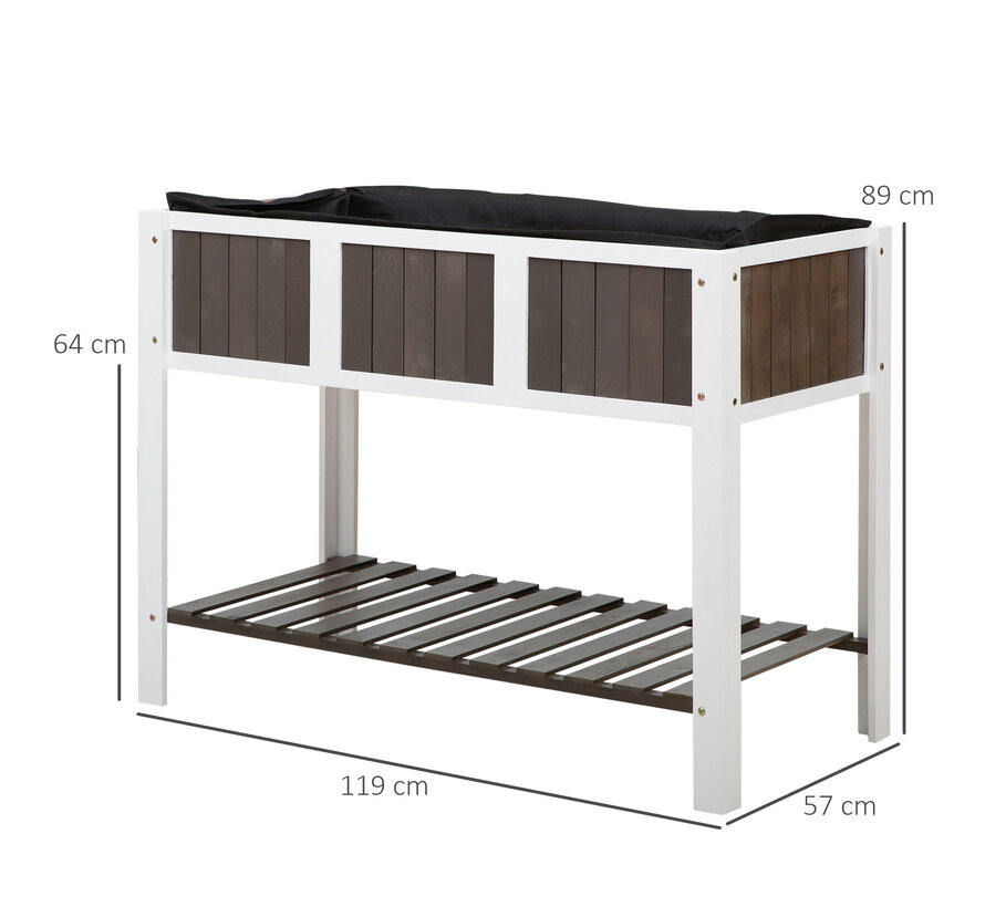 Sunny Plant table table de jardin plan de travail en bois lit de jardin pour légumes fleurs