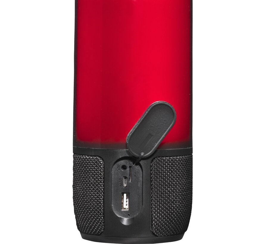 Denver BTL-324 - Enceinte Bluetooth - effets lumineux - entrée MicroSD - batterie rechargeable