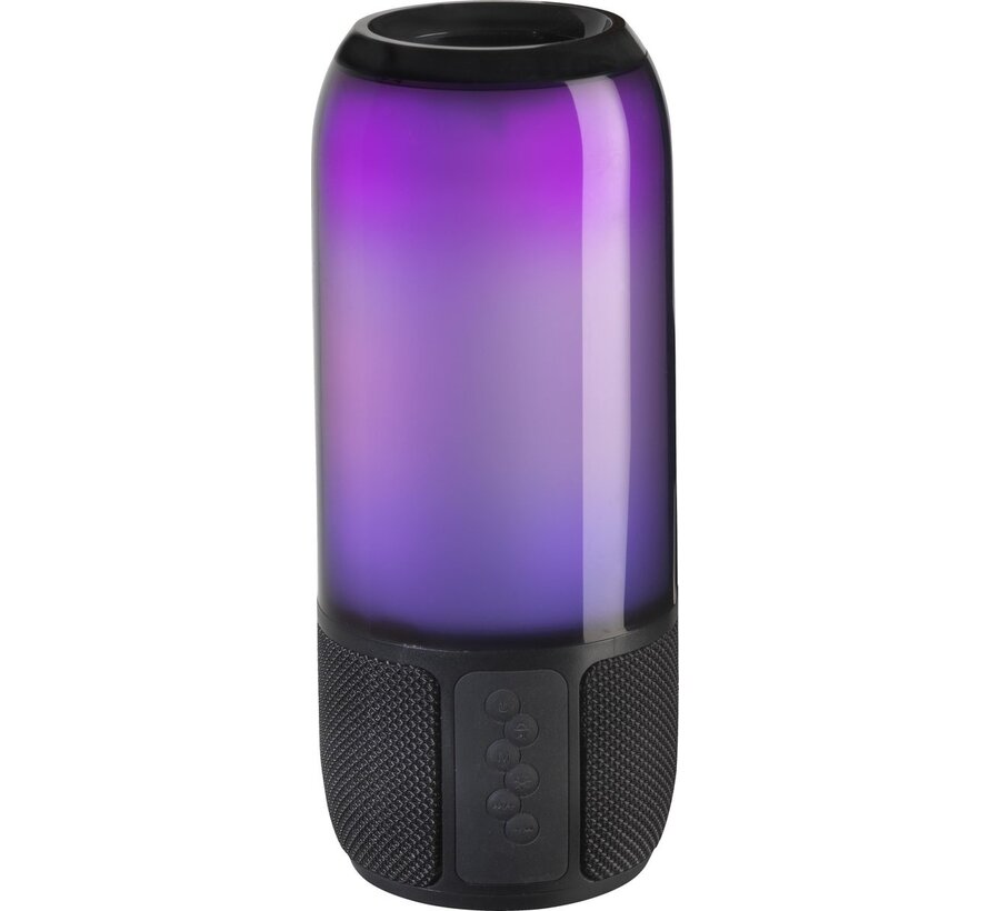 Denver BTL-324 - Enceinte Bluetooth - effets lumineux - entrée MicroSD - batterie rechargeable