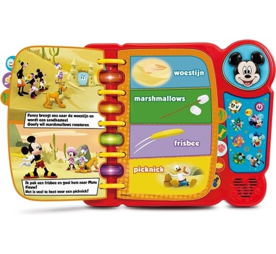VTech Mickey Mouse Funhouse Adventure Book - Jouet éducatif - Découverte des lettres et des mots - 3 à 7 ans