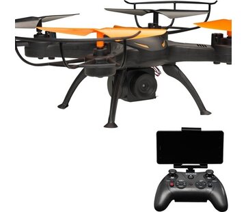 Denver Drone Denver avec caméra - Pour Android et iOS - Drone WiFi pour adultes et enfants - Photos, vidéos et visualisation en direct via l'application - Lumières LED - Mini Drone - DCW380