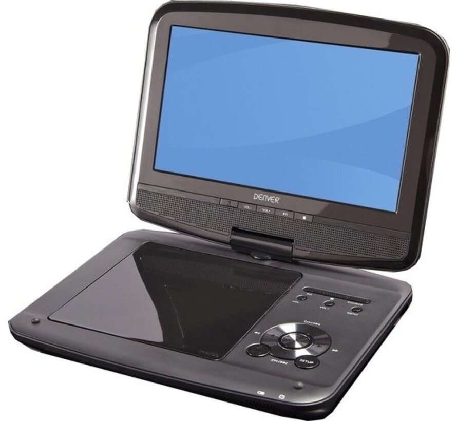 Denver MT-980T2H - Lecteur DVD portable avec tuner TV - 9 pouces - Noir