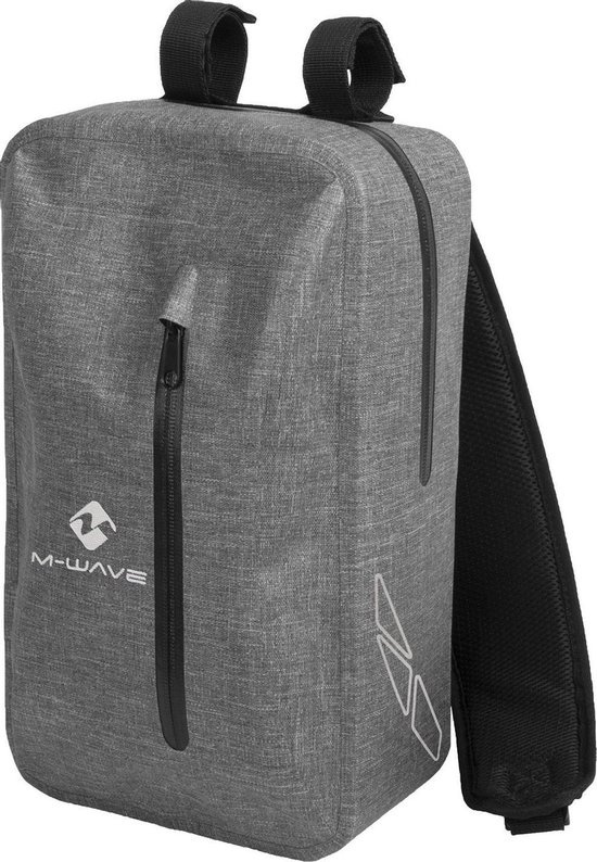 M-wave Shoulder Bag Suburban Compact 8 Liter Nylon Grey