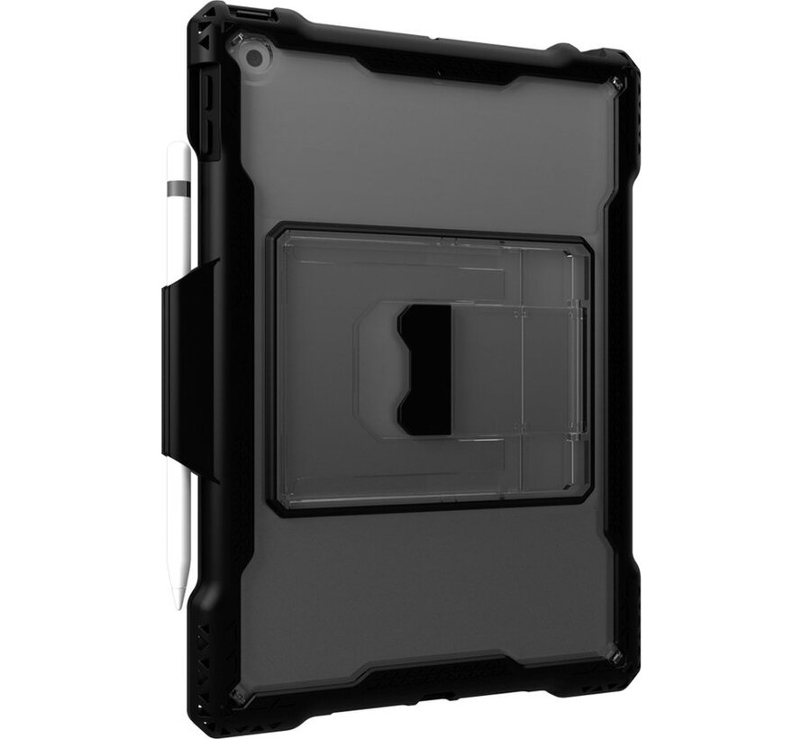 MAXCases Shield Extreme-X Noir avec support pour Pencil / Crayon Apple iPad 8 (2020) / iPad 7 (2019)