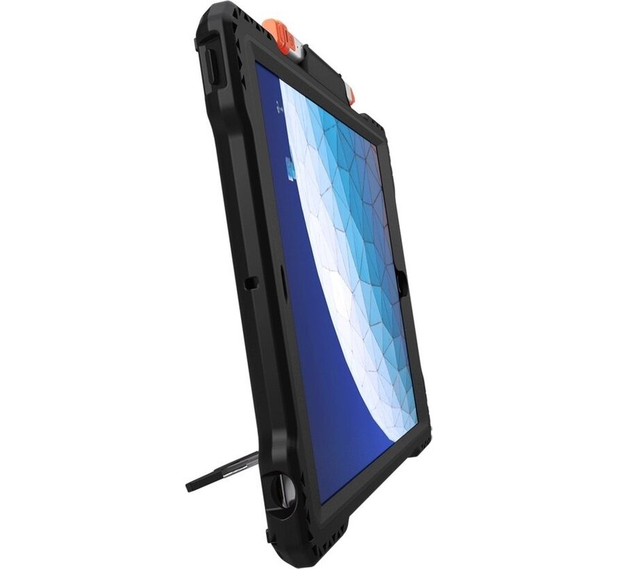 MAXCases Shield Extreme-X Noir avec support pour Pencil / Crayon Apple iPad 8 (2020) / iPad 7 (2019)