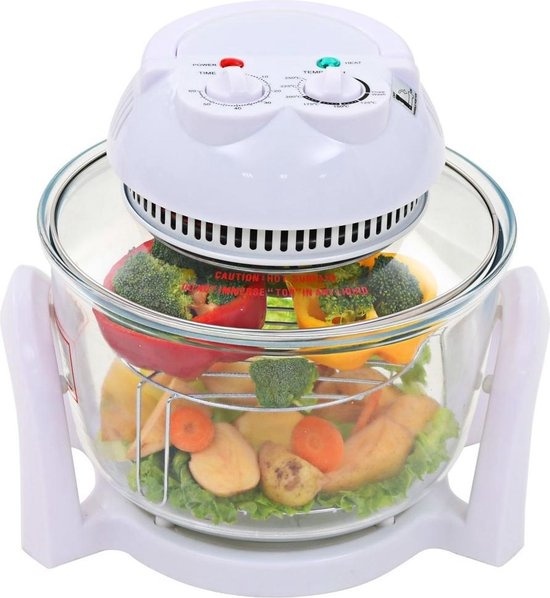 vidaXL Four à air chaud halogène avec anneau d'expansion 800 W 10 L