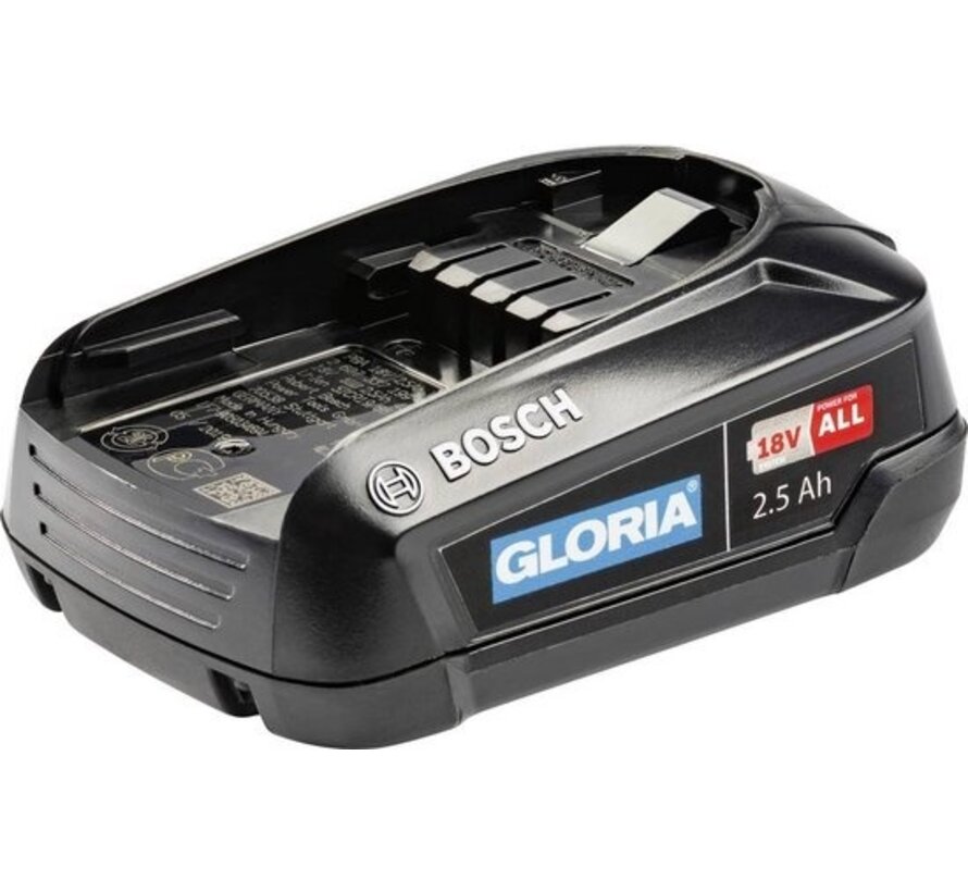 Gloria Haus und Garten 2.5 Ah Bosch Akku 729101.0000 Batterie d'outils 18 V 2.5 Ah Li-ion