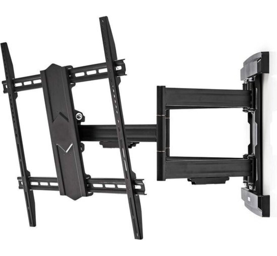 Support mural TV orientable et inclinable - 43 - 100 " - Poids maximal de l'écran : 70 kg - Inclinable - Rotatif - Distance minimale au mur : 70 mm - Distance maximale au mur : 800 mm - 3 Pivot(s) - Acier - Noir