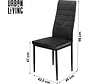 Jack Chairs - Lot de 6 chaises de salle à manger Anthracite - Chaise de salle à manger avec dossier haut - Chaise x 6