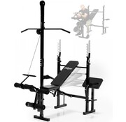 Physionics - Multifunction Halter bench - Banc d'exercice - Station de musculation - Station d'exercice - Haltères - Jeu d'haltères - Réglable