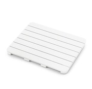 Coast Coast Tapis de bain pour la douche - antidérapant - 60 x 48 x 4,5 cm - brun/blanc