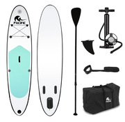 Pacific Planche de paddle gonflable Turquoise & blanc 305 cm 100 kg max Pacific - Pack complet planche et accessoires - Copy