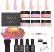 Moods Gellac Moods Gellac - Kit de démarrage de poudre à tremper - Rose Nude - 6 couleurs - Pack de démarrage pour ongles acryliques - Dip Nails